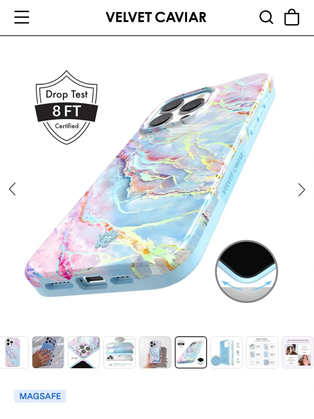 NWT Velvet Caviar iPhone 15 Pro Max case